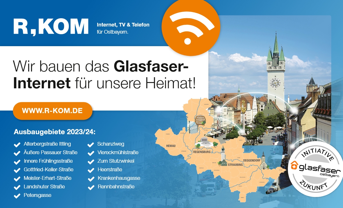 1.200 Wohneinheiten in Straubing erhalten Zugang zu Glasfaser